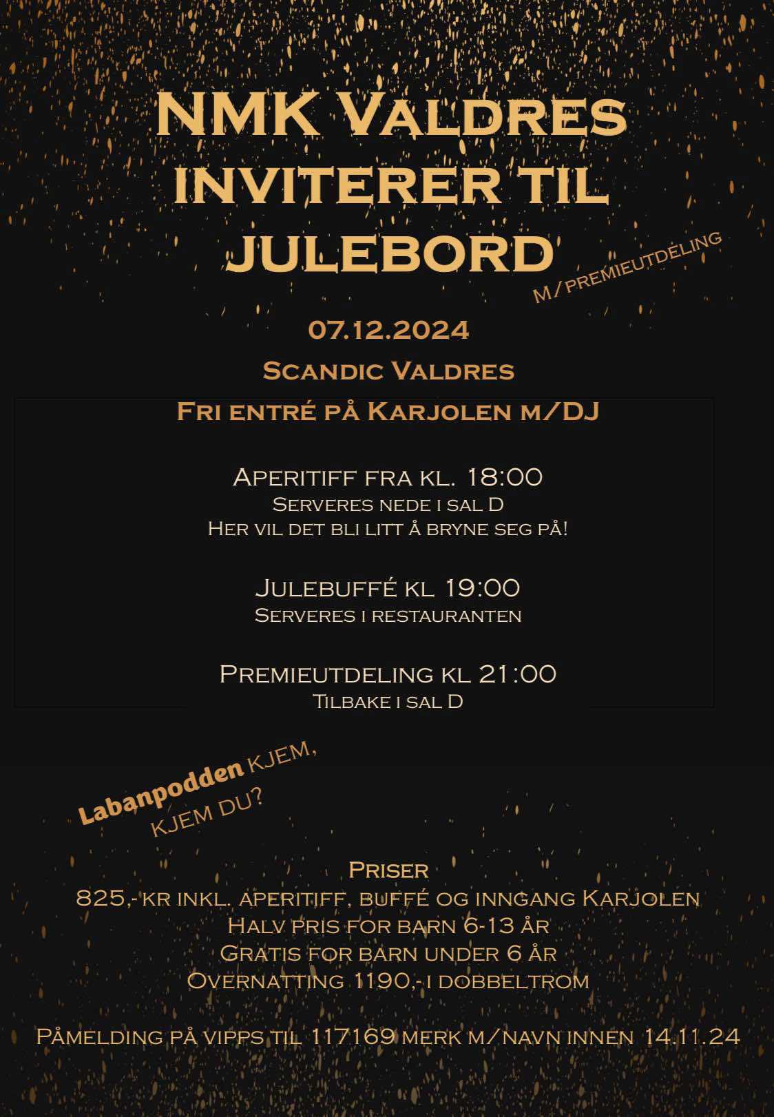 Velkommen til julebord 2024